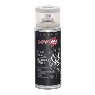 Image of Ambro Sol V400MIC3 Iron Mica Effect Enamel Spray Paint, Forge Grey, 400 ml