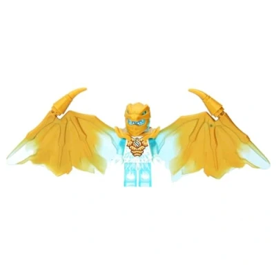 Image of LEGO Ninjago Crystalized: Zane Dragon Minifigure with Sword and Shuriken