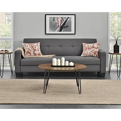 Image of Ameriwood Home Coffee Table, laminated particleboard, Walnut, (H) 46 x (W) 107 (D) 50 cm