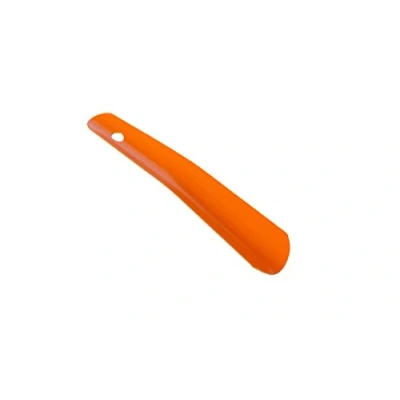 Image of Finest Shoe Horn Boot for Men and Women, Colourful, Durable Metal, Short Handled, by Kaps, Many Colours, Orange, 17 cm 6.70 inch