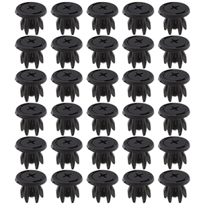 Image of ECSiNG 30PCS Inner Wheel Arch Liner Splashguard Clips Car Trim Clip Retainers 7130702966 Plastic Compatible with BMW Mini Cooper S One R50 R52 R53 Black