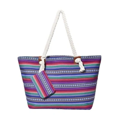 Image of DonDon Large Beach bag for women with zip Waterproof Pool holiday hippie Life