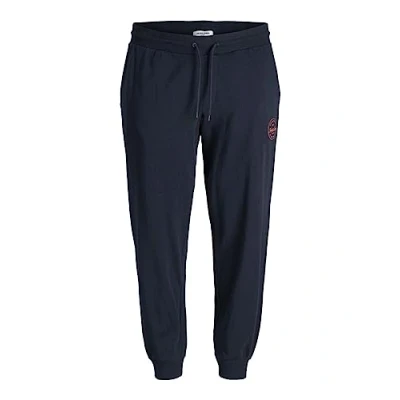 Image of Jack &amp; Jones Mens Gordon Shark Sweatpants Navy Blazer 50W
