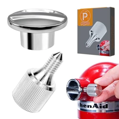 Image of K45SS Hub Attachment Cap With Stainless Steel Fixing Screw For Kitchen aid 4.5 5 Quart Tilt Head Stand Mixers