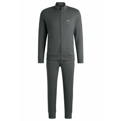 Image of BOSS Mens tracksuit Set AMZ in Logo detail interlock cotton