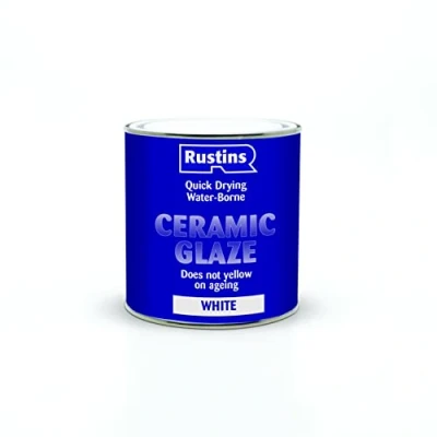 Image of Rustins Acrylic Ceramic Glaze White 1ltr