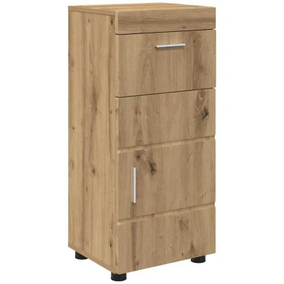 Image of vidaXL Bathroom Cabinet Artisan oak 37 x 31.5 82 cm Engineered wood