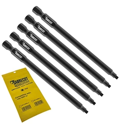 Image of 5 x SabreCut SC116SQ2_5 116mm SQ2 Compatible with Hilti SMD 57 SMD57 1/2 Autofeed Collated Drywall Screwdriver Gun Bit Single Ended Square No.2 Heavy Duty