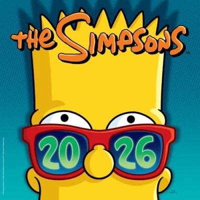 Image of 2026 CALENDAR THE SIMPSONS MONTH TO VIEW SQUARE WALL OFFICIAL PRODUCT