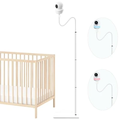 Image of Derebir Baby Monitor Floor Stand Holder Compatible with Babysense ‎V43_2CAM and MaxView 2CAM Camera Flexible Mount Stand(68.8 inch)