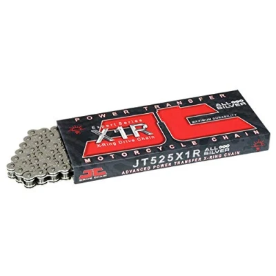 Image of JT Chain JTC525X1R3NN110RL (525 Series) Nickel 110 Link Heavy Duty X Ring with Connecting