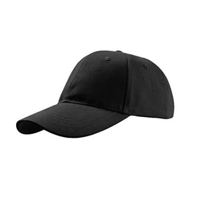Image of eBuyGB Unisex Adult 6 Panel Baseball Cap, Black, One Size