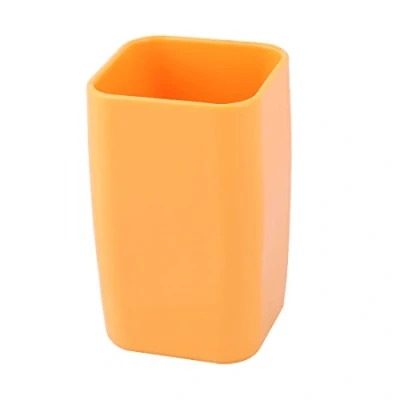 Image of Sourcingmap Plastic Bathroom Toothbrush Toothpaste Holder Tooth Cleaning Mug Cup 300ml Orange