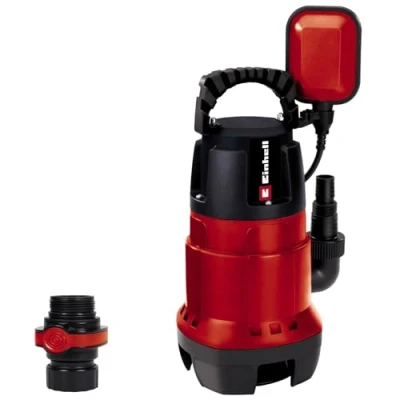 Image of Einhell GC DP 7835 dirt water pump (780W, Ø35 mm foreign particles 15,700 L/h delivery cap., float switch, carry handle, cable rewind, univ. connect)