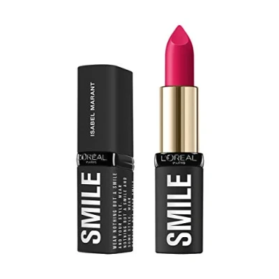 Image of L&#039;Oréal Paris Isabel Marant Smile Lipstick Saint Germain Road Nourishing for Full and Healthy Lips, 4 g