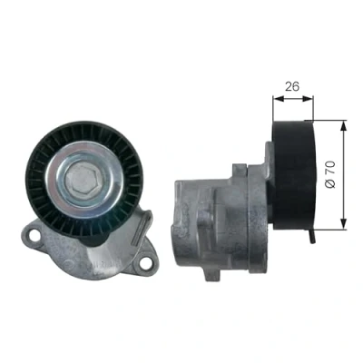 Image of 55562864 Tensioner Pulley GATES T39164 PowerGrip VAUXHALL: Insignia Mk1, Astra Mk6 Kombi, OPEL: A Hatchback, J Hatchback