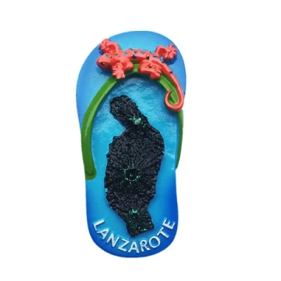 Image of 3D Lanzarote Spain Fridge Magnet Travel Souvenir Gift Resin Craft Collection