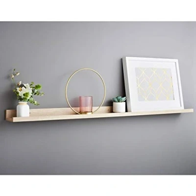 Image of RA HOMESTORE New Elegant Subtle Lokken Photo Shelf 120cm Oak