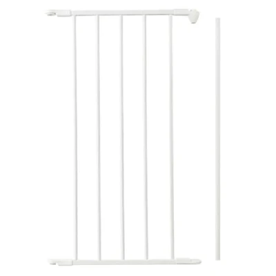 Image of Safetots Multi Panel Fire Surround, Extension Panel, Metal, 46cm, White, for Child and Pet Safety Barrier Guard