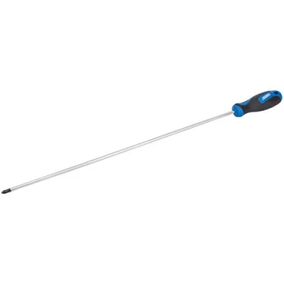 Image of Draper Extra Long Reach Soft Grip PZ Type Screwdriver, No.2 x 450mm