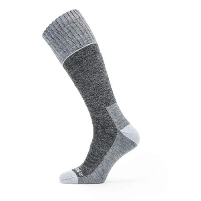 Image of SEALSKINZ Unisex Solo QuickDry Knee Length Sock Grey, Medium