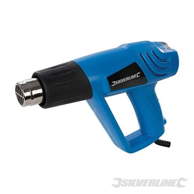 Image of Silverline 2000W Adjustable Heat Gun 550C UK