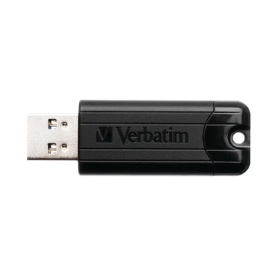 Image of Verbatim 49320 256 GB PinStripe USB 3.0 Drive Black