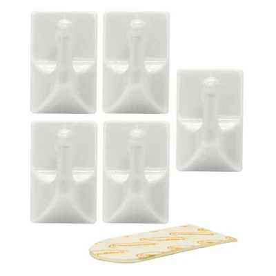 Image of Rolson 5pc Mini Removable Adhesive Hooks