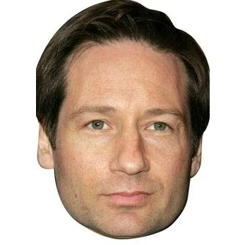 Image of FoxyPrinting David Duchovny Celebrity Cardboard Party Face Mask Fancy Dress