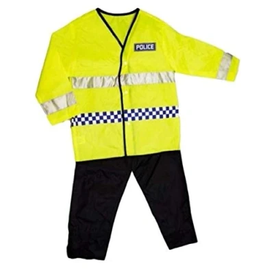 Image of Girls Boys Dress Up Police Officer Costume Outfit Role Play Kids Fancy Ages 3 7 Years (5 Years)