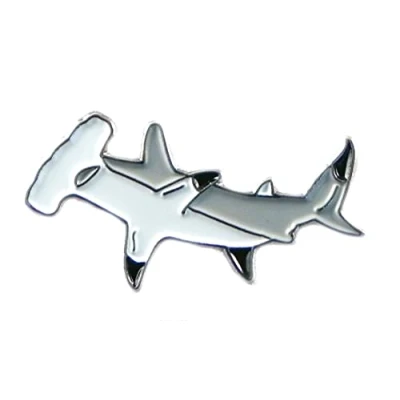 Image of NWFlags Metal Enamel Pin Badge Brooch Hammer Head Shark Sphyrnidae