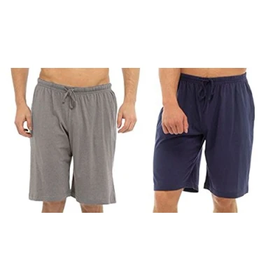 Image of Tom Franks Pack of 2 Cotton Jersey Lounge Shorts Grey Medium
