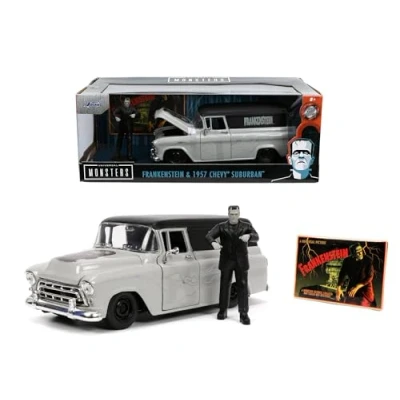 Image of Jada Toys 253255032 Frankenstein 1957 Chevy Suburban 1:24, Two Tone, Standard Size