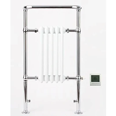 Image of Greened House Windsor Electric Traditional Column Towel Radiator (963mm High x 538mm Wide) Rail