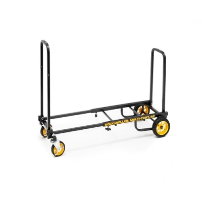 Image of Rock N Roller R2RT (Micro) 8 in 1 Folding Multi Cart/Hand Truck/Dolly/Platform Cart/26&quot; to 39&quot; Telescoping Frame/350 lbs. Load Capacity, Black