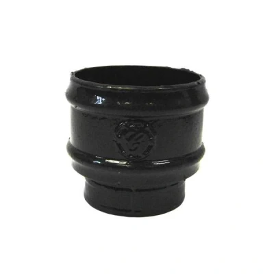 Image of Saint Gobain Classical Plus Cast Iron Downpipe Loose Socket 100mm Black Pam Building Products