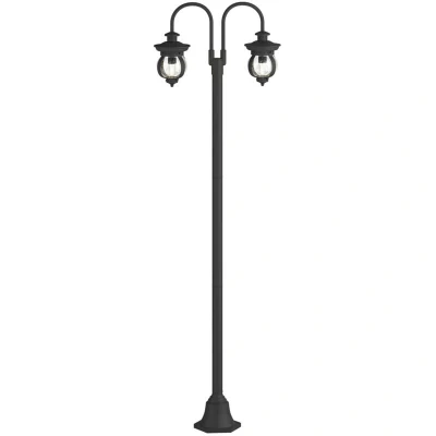 Image of Lindby Farley lamp post, 2 bulb