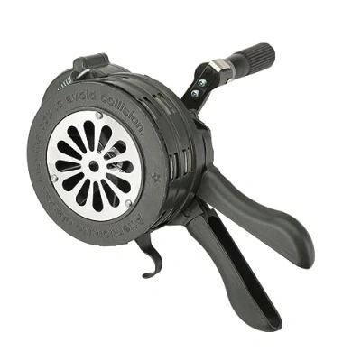 Image of SUDEG Hand Crank Alarm/Siren,110dB Portable Manual Operated Air Raid Siren Fire Emergency Safety Alarm ,Green