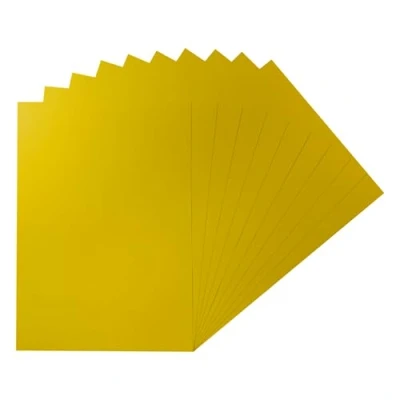 Image of Pack of 50 A5 Yellow Coloured Card 160gsm Sheets