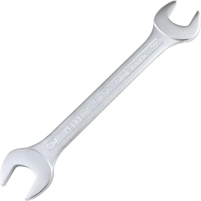 Image of Kennedy Metric Open Ended Spanner, Double End, Chrome Vanadium Steel, 22mm x 24mm