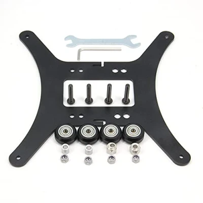 Image of Zeberoxyz Upgrade Modular Y Carriage Plate Kit 190mmx190mmx3.5mm/7.5x7.5x0.14inch for 2040 V Groove Aluminum Profile Ender 3/Ender 3 PRO 3D Printers (190x190x3.5mm Lightweight)