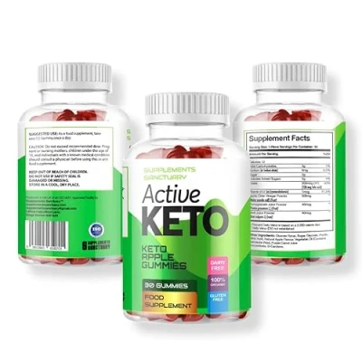 Image of Supplements Sanctuary Active Keto Gummies Apple (30 Gummies) Flavour ACV