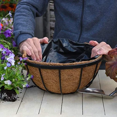 Image of Hanging Garden Basket Coco Liner for 30cm 4x Baskets by Thompson and Morgan (4)