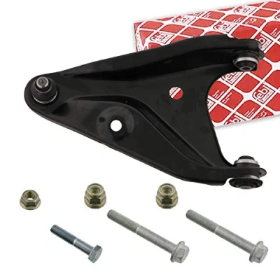 Image of 5450100Q1D, 5450100Q1DS2 Suspension Arm FEBI BILSTEIN 40253 with attachment material bearing(s) Front Axle Left, Lower Control Sheet Steel