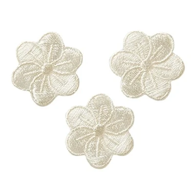 Image of Mono Quick GmbH Applique Kids and Hits Iron On Flowers Cream Pack of 3
