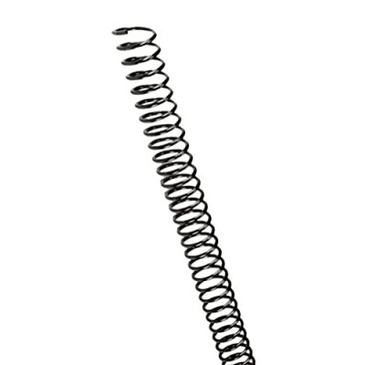 Image of GBC Binding ColourCoil 4:1 Pitch 6mm A4 Black (30 Sheets Capacity, Pack of 100)