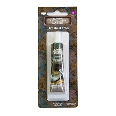 Image of Prima Marketing Art Alchemy Metallique Wax Brushed Iron, 0.68 Fl Oz (Pack of 1)