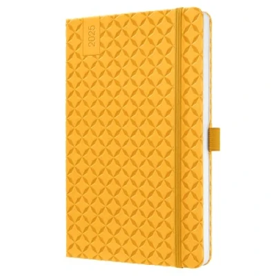 Image of SIGEL J5117 Jolie Weekly Planner 2025, hardcover, 13,5 x 20,3 cm, 174 Pages, Yellow
