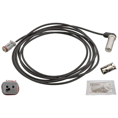 Image of 20723666, 21360516 ABS Sensor FEBI BILSTEIN 103763 Front Axle Right with sleeve, grease 1150Ohm 3620mm 3680mm