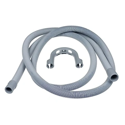Image of Invero Universal Washing Machine and Dishwasher Replacement Drain Waste Outlet Pipe Hose Hook Kit 19mm 22mm Fitting with 2.5 Metre Length (2.5m)
